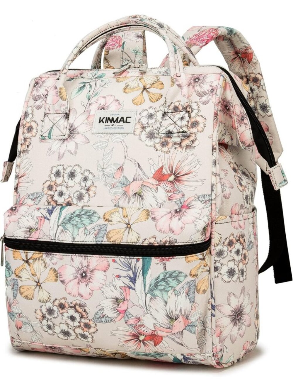 Stylish Floral Laptop Backpack for 15.6" Laptops - Travel & Outdoor Use, Unisex